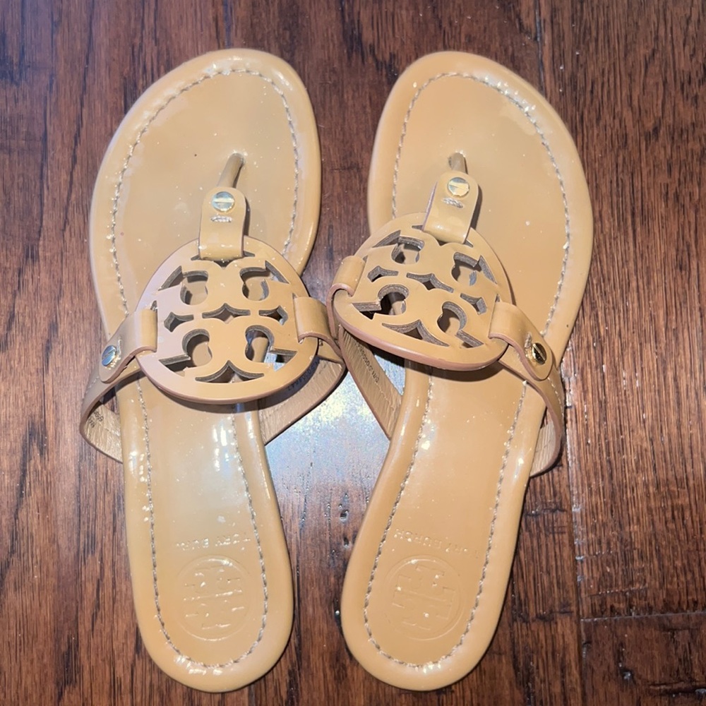Tory Burch patent sandals
